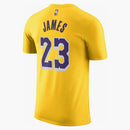 Nike Nba Los Angeles Lakers Lebron James T-shirt Yellow/purple