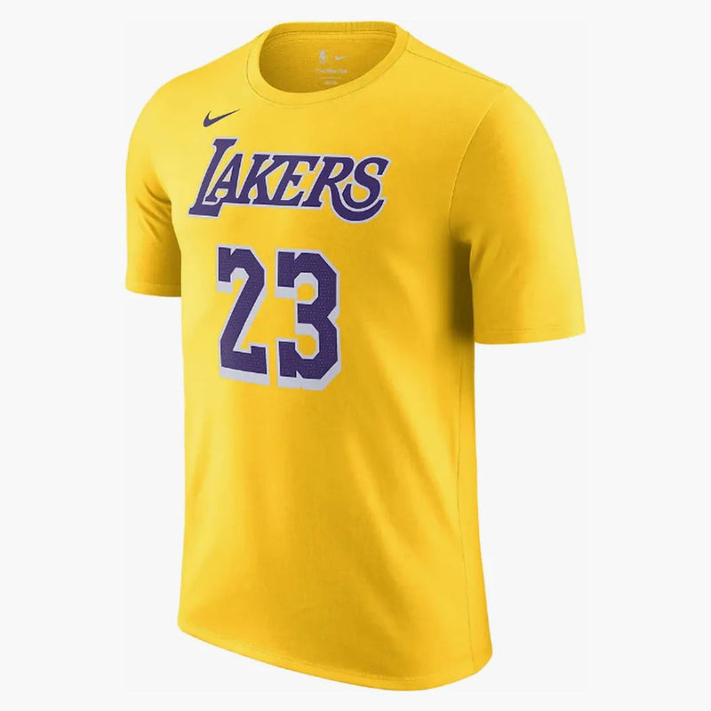 Nike Nba Los Angeles Lakers Lebron James T-shirt Yellow/purple