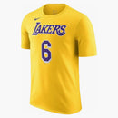 Nike Nba Los Angeles Lakers Lebron James T-shirt Yellow
