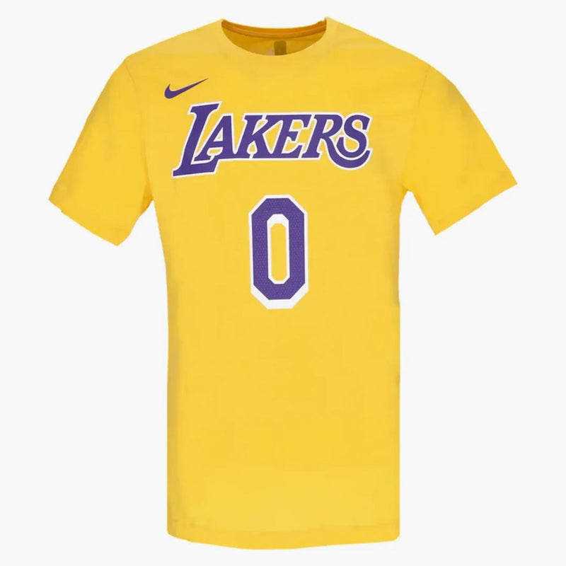 Nike Nba Los Angeles Lakers Russell Westbrook T-shirt Yellow