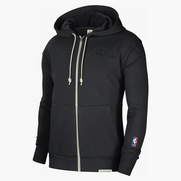 Nike Nba Los Angeles Lakers Standard Issue Dri-fit Hoodie Black