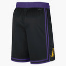 Nike Nba Los Angeles Lakers Swingman City Edition Dri-fit Shorts Black