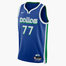 Nike NBA Luka Doncic Dallas Mavericks City Edition Swingman Jersey Rush Blue