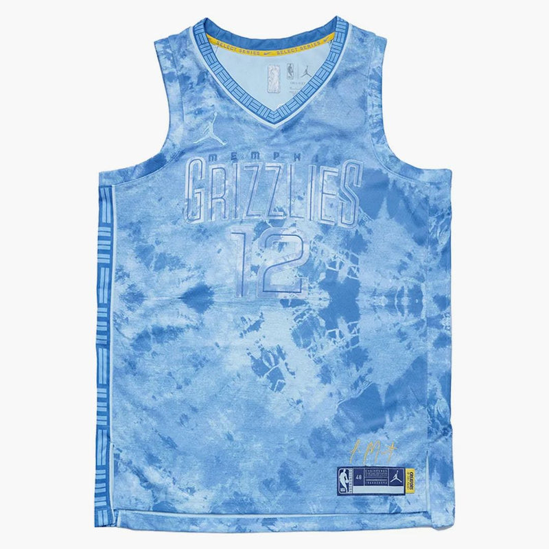 Nike nba memphis grizzlies ja morant dri-fit dres blue