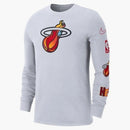 Nike Nba Miami Heat City Edition Long Sleeve T-shirt White