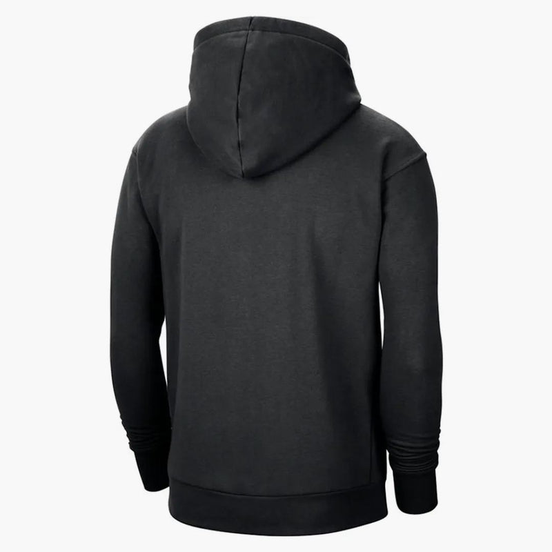 Nike Nba Miami Heat Essential Fleece Pullover Loose Fit Hoodie Black Red