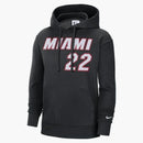 Nike Nba Miami Heat Jimmy Butler Essential Fleece Loose Pullover Fit Hoodie Black