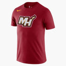 Nike Nba Miami Heat Logo Dri-fit T-shirt Red