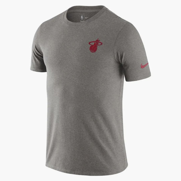 Nike Nba Miami Heat Logo T-shirt Gray
