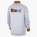 Nike Nba Miami Heat Showtime City Edition Dri-fit Jacket White