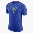Nike Nba Milwaukee Bucks City Edition T-shirt Blue