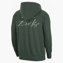 Nike Nba Milwaukee Bucks Courtside Fleece Pullover Hoodie Fir/heather/flat Opal