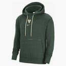 Nike Nba Milwaukee Bucks Courtside Fleece Pullover Hoodie Fir/heather/flat Opal