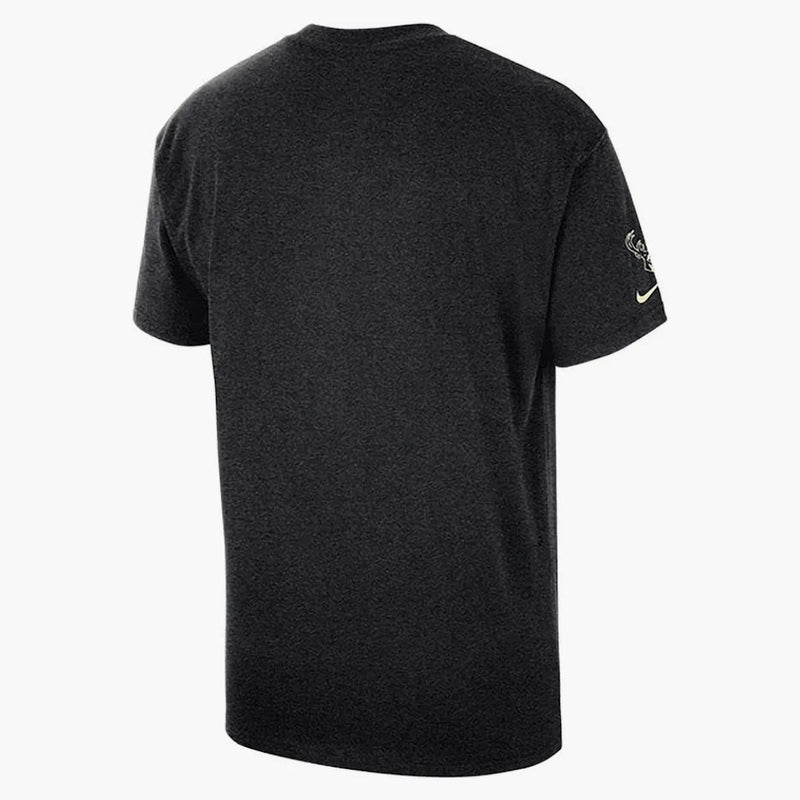 Nike Nba Milwaukee Bucks Courtside Max 90 Loose Fit T-shirt Dark Grey/cream