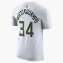 Nike Nba Milwaukee Bucks Giannis Antetokounmpo T-shirt White/green