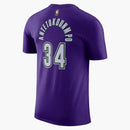 Nike Nba Milwaukee Bucks Giannis Antetokounpo T-shirt Purple/white