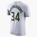 Nike Nba Milwaukee Bucks Giannis Antetokounpo T-shirt White/green