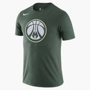 Nike Nba Milwaukee Bucks Logo Dri-fit T-shirt Green/white
