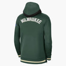 Nike Nba Milwaukee Bucks Showtime Dri-fit Full-zip Hoodie Dark Green
