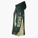 Nike Nba Milwaukee Bucks Showtime Dri-fit Hoodie Hunter Green