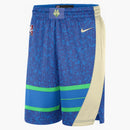 Nike Nba Milwaukee Bucks Swingman City Edition Dri-fit Shorts Photo Blue/flat Opal