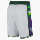 Nike Nba Milwaukee Bucks Swingman City Edition Dri-fit Shorts Shorts White