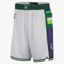 Nike Nba Milwaukee Bucks Swingman City Edition Dri-fit Shorts Shorts White
