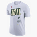 Nike Nba Milwaukee Bucks T-shirt White