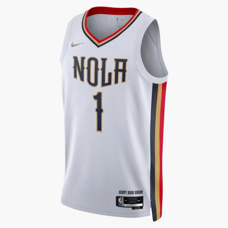 Nike Nba New Orleans Pelicans Zion Williamson Jersey White
