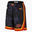 Nike Nba Oklahoma City Thunder City Edition Swingman Shorts Black/orange