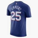 Nike Nba Philadelphia 76ers Ben Simmons T-shirt Blue