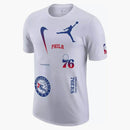 Nike Nba Philadelphia 76ers Courtside Statement Edition T-shirt White