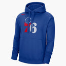 Nike Nba Philadelphia 76ers Fleece Pullover Loose Fit Hoodie Blue