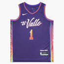 Nike Nba Phoenix Suns Devin Booker City Edition Jersey Purple