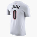 Nike Nba Portland Trail Blazers Damian Lillard T-shirt White
