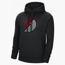 Nike Nba Portland Trail Blazers Fleece Pullover Loose Fit Hoodie Black