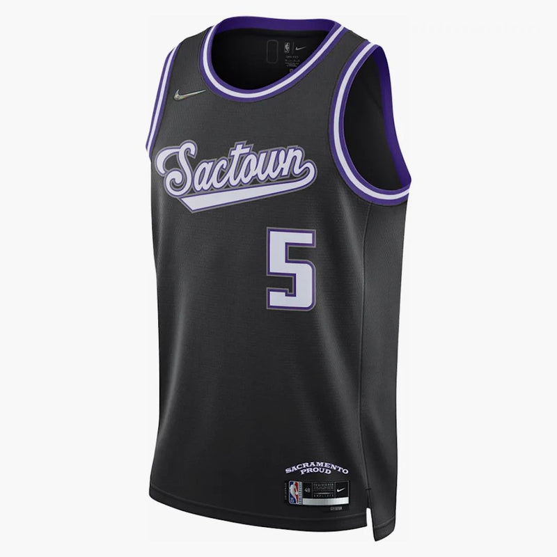 Nike Nba Sacramento Kings De’aaron Fox City Edition Dri-fit Swingman Jersey Black
