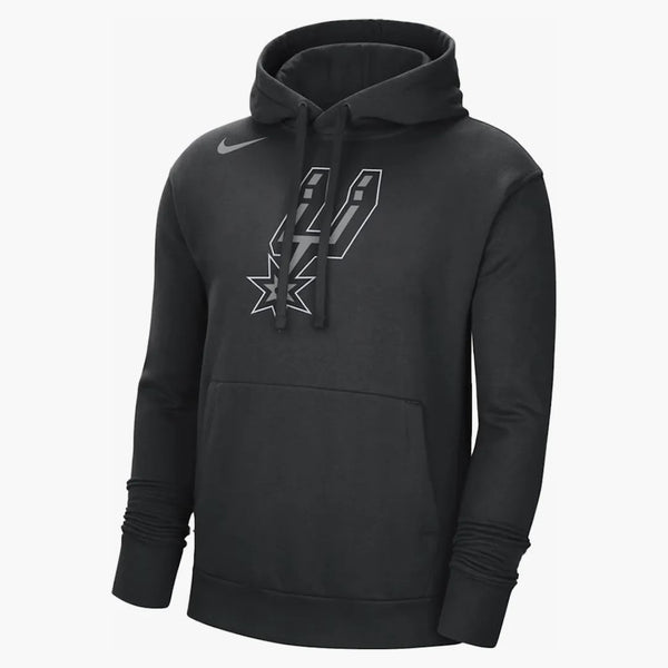 Nike Nba San Antonio Spurs Fleece Pullover Loose Fit Hoodie Black
