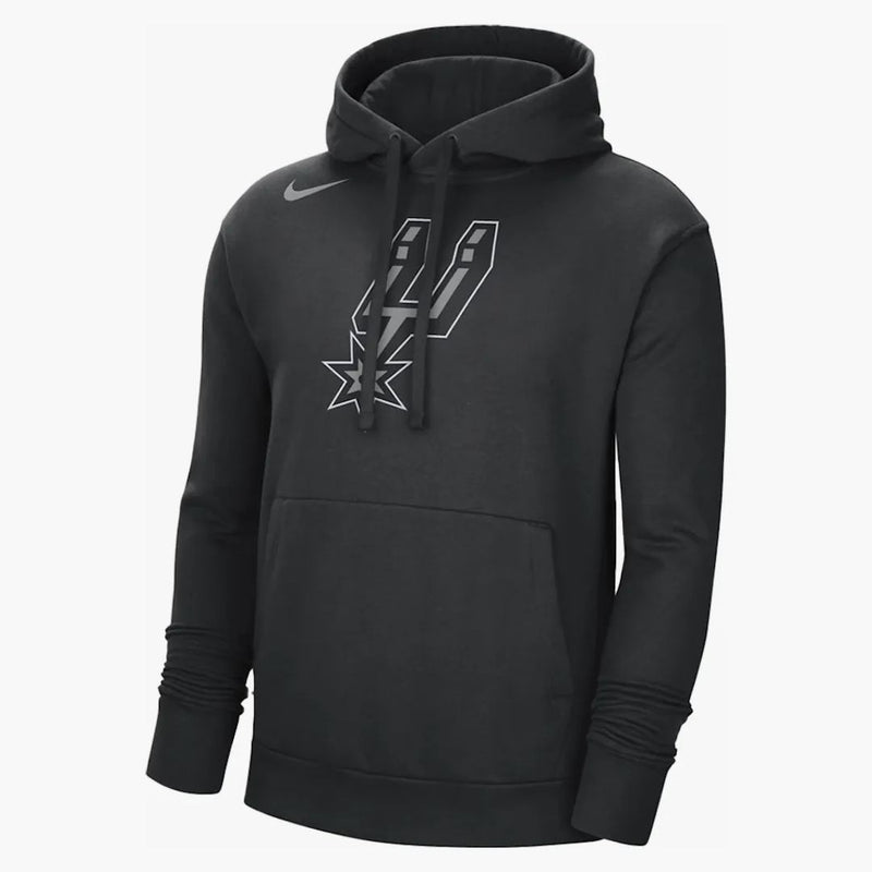 Nike Nba San Antonio Spurs Fleece Pullover Loose Fit Hoodie Black