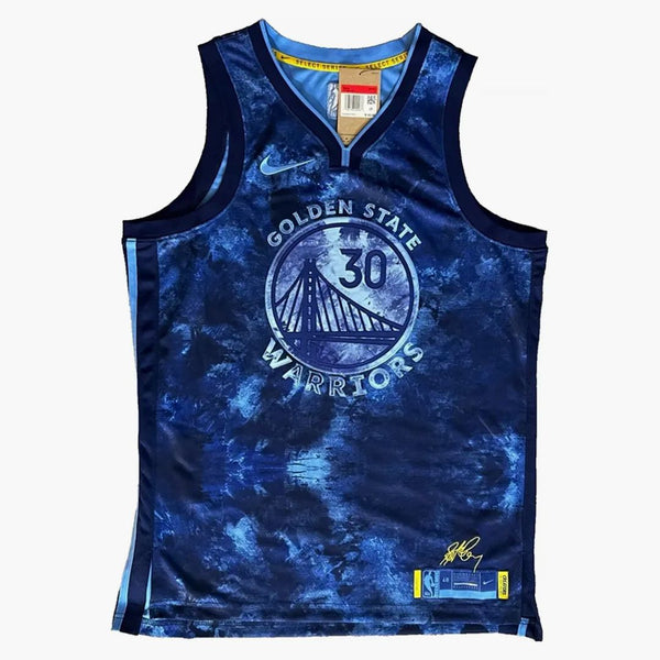 Nike NBA Stephen Curry Golden State Warriors 2022/23 Seleziona Serie Jersey Blue