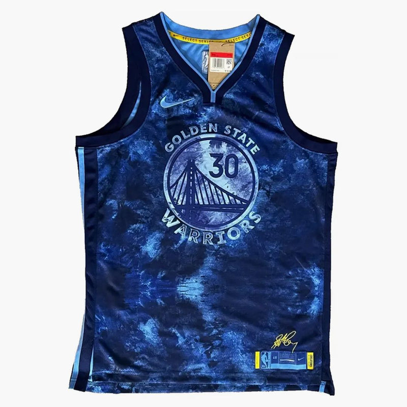 Nike NBA Stephen Curry Golden State Warriors 2022/23 Seleziona Serie Jersey Blue