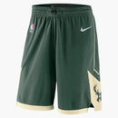 Nike Nba Swingman Milwaukee Bucks Icon Edition Shorts Green/white/cream