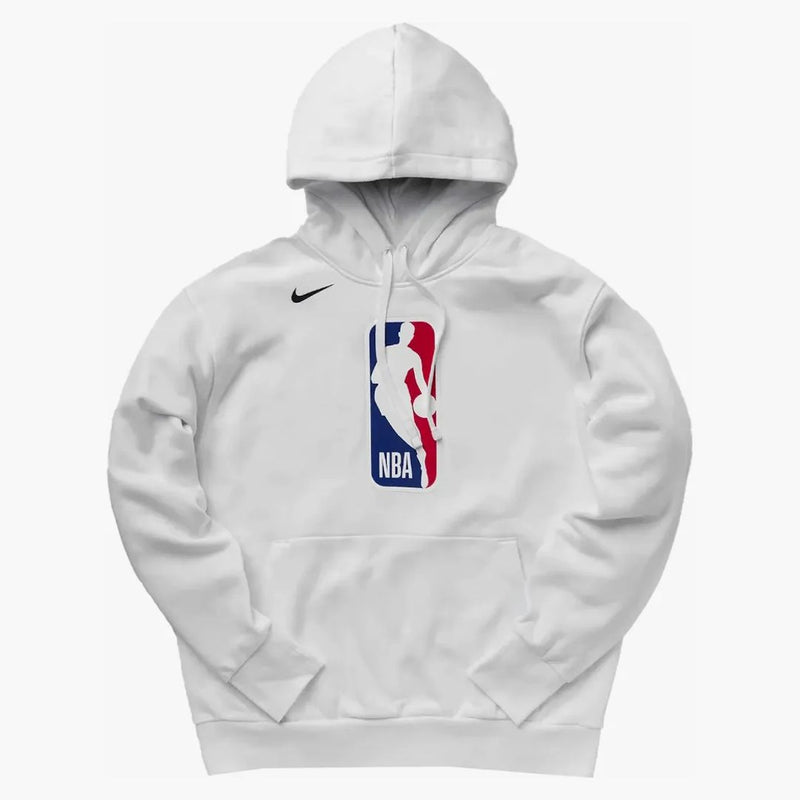 Nike Nba Team 31 Fleece Pullover Loose Fit Hoodie White