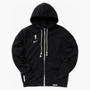 Nike Nba Team 31 Standard Issue Dri Fit Full-zip Loose Fit Hoodie Black