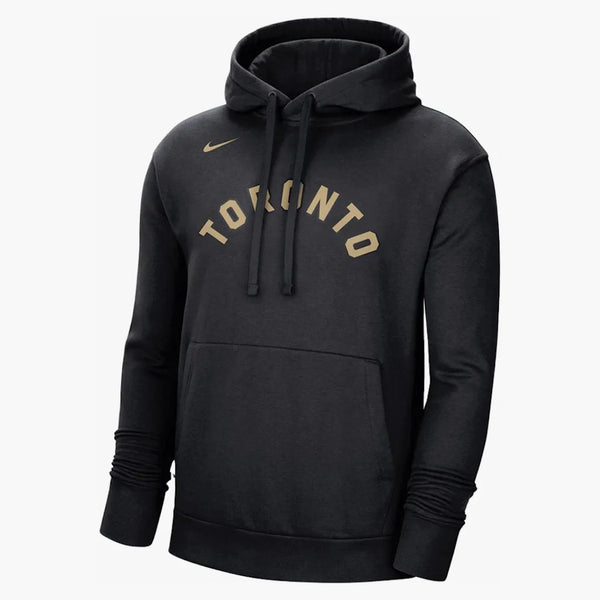 Nike Nba Toronto Raptors City Edition Fleece Loose Fit Hoodie Black