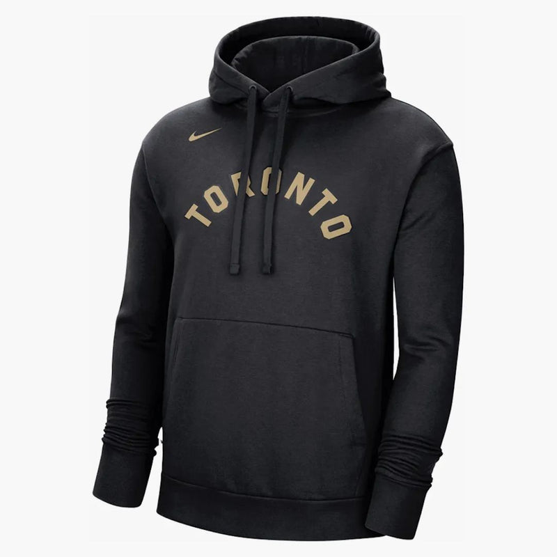 Nike Nba Toronto Raptors City Edition Fleece Loose Fit Hoodie Black