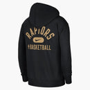 Nike Nba Toronto Raptors Courtside Full-zip Fleece Hoodie Black