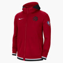 Nike Nba Toronto Raptors Showtime Dri-fit Full-zip Hoodie Red