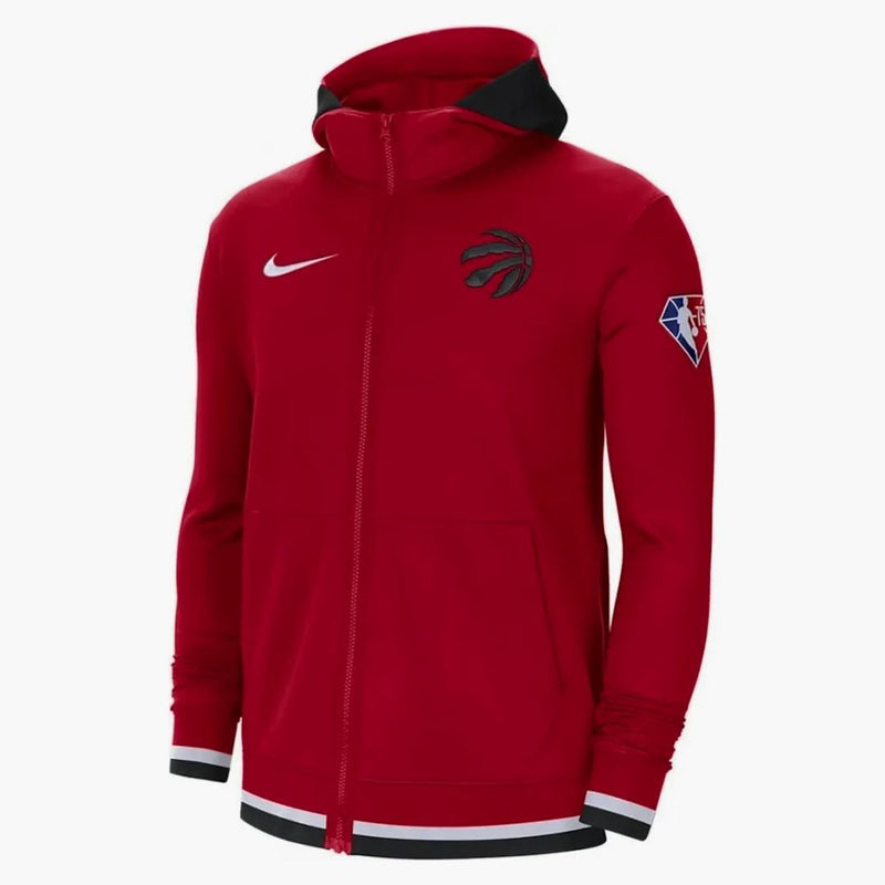 Nike Nba Toronto Raptors Showtime Dri-fit Full-zip Hoodie Red