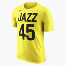 Nike Nba Utah Jazz Donovan Mitchell T-shirt Yellow/black